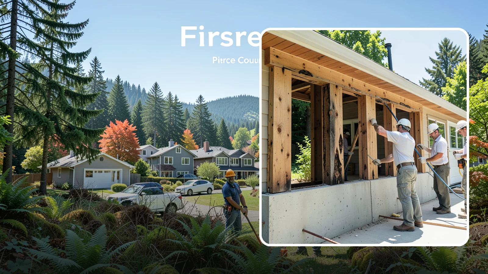 Dry Rot Repair in Fircrest, Pierce County, WA - Expert dry rot repair that removes decay and restores the strength of affected wood.