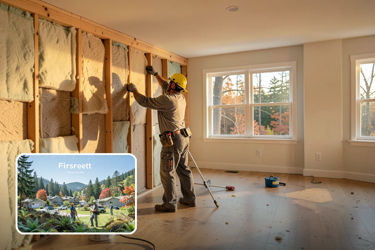 Dry Rot Repair in Fircrest, Pierce County, WA - Removes all compromised, decayed wood