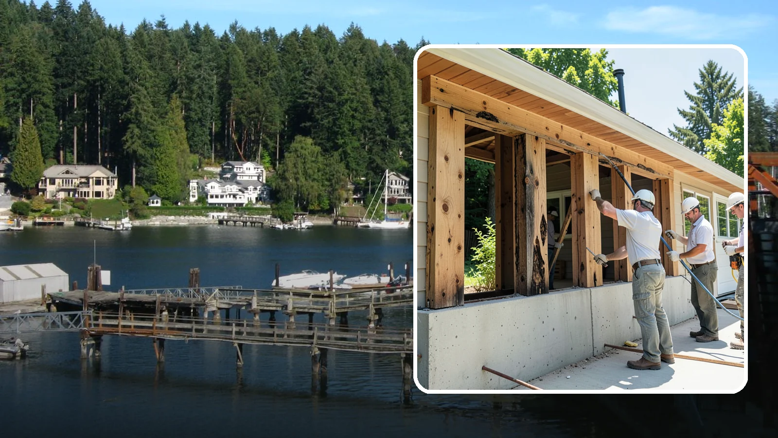 Dry Rot Repair in Gig Harbor, Pierce County, WA - Expert dry rot repair that removes decay and restores the strength of affected wood.