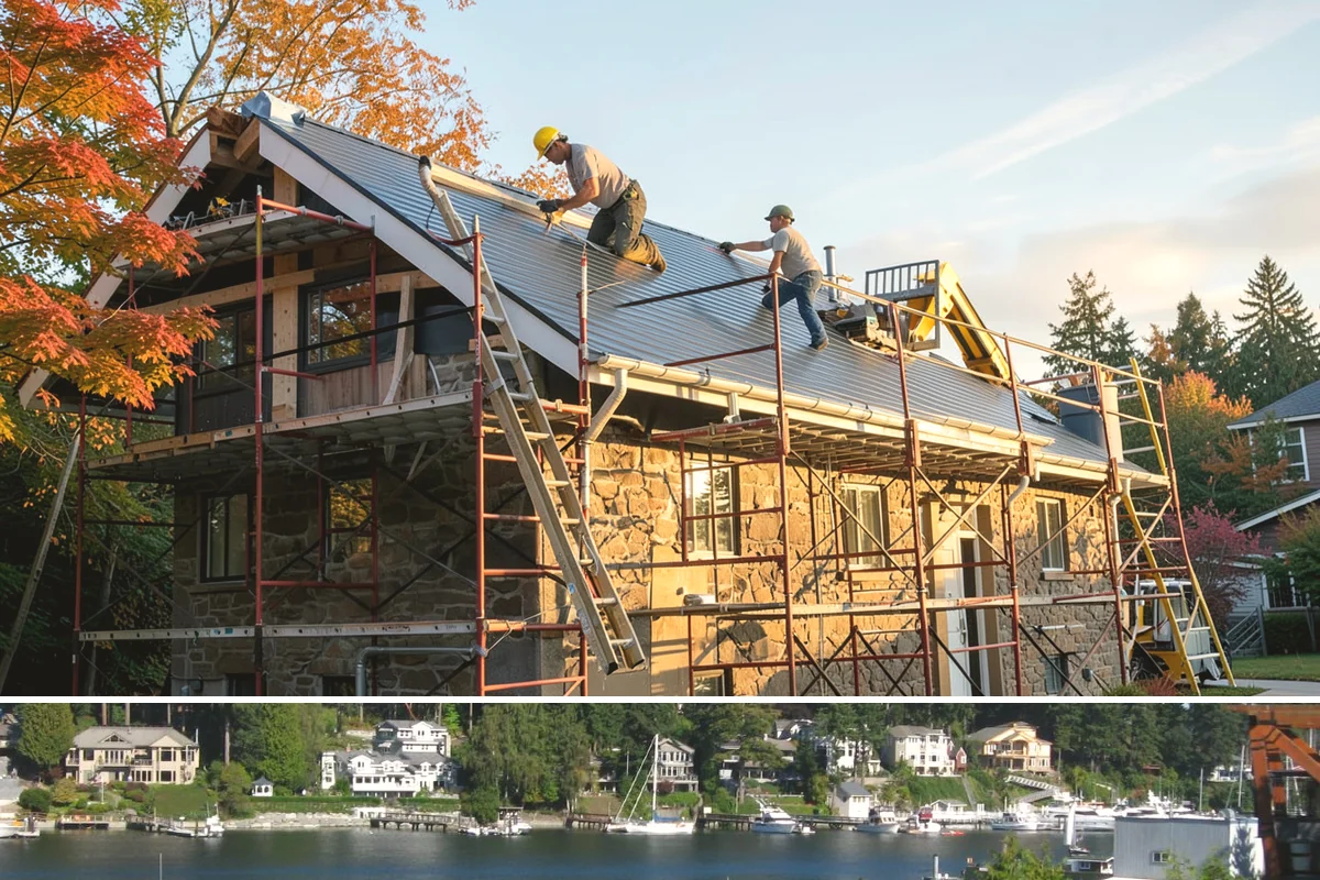 Dry Rot Repair in Gig Harbor, Pierce County, WA - Drier months allow the repair area to fully dry before rebuilding and sealing.