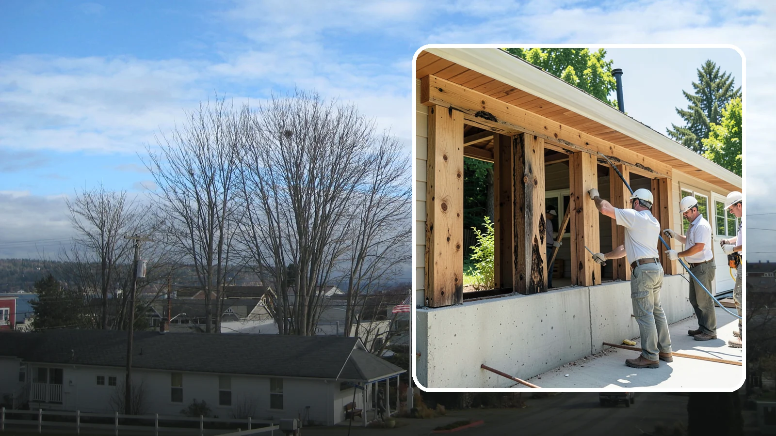 Dry Rot Repair in Langley, Island County, WA - Expert dry rot repair that removes decay and restores the strength of affected wood.