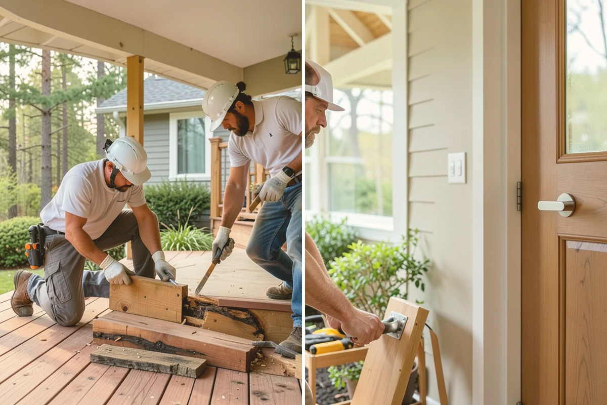 Dry Rot Repair in Milton, King County, WA - Probe the area to map the extent of decay