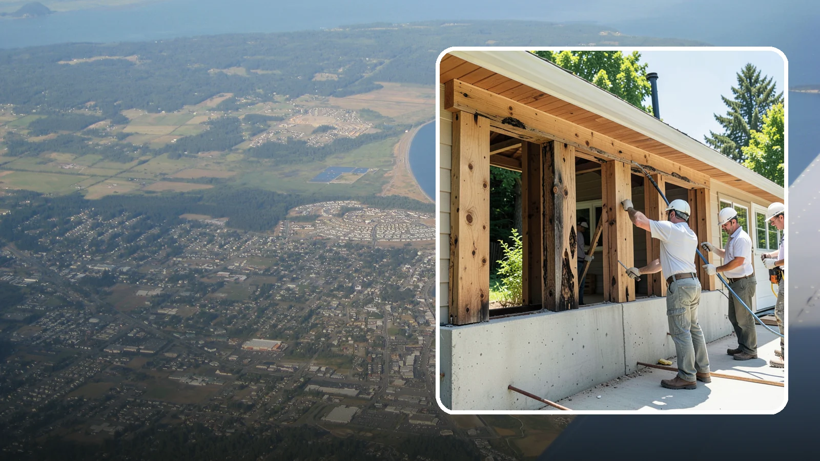 Dry Rot Repair in Oak Harbor, Island County, WA - Expert dry rot repair that removes decay and restores the strength of affected wood.