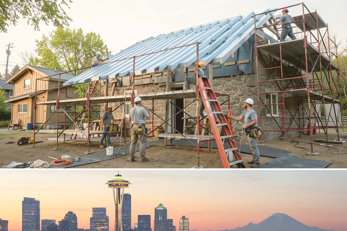 Dry Rot Repair in Seattle, King County, WA - Drier months allow the repair area to fully dry before rebuilding and sealing.