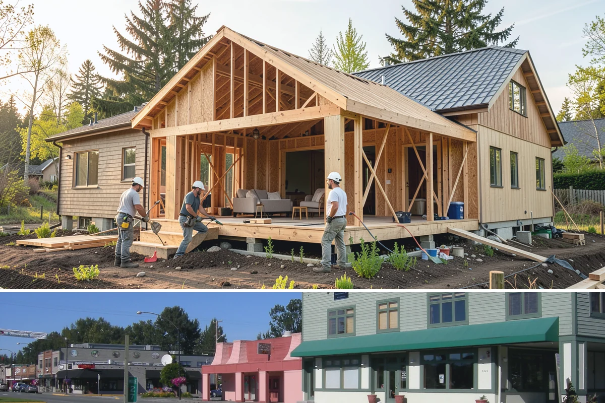 Dry Rot Repair in Snoqualmie, King County, WA - Drier months allow the repair area to fully dry before rebuilding and sealing.