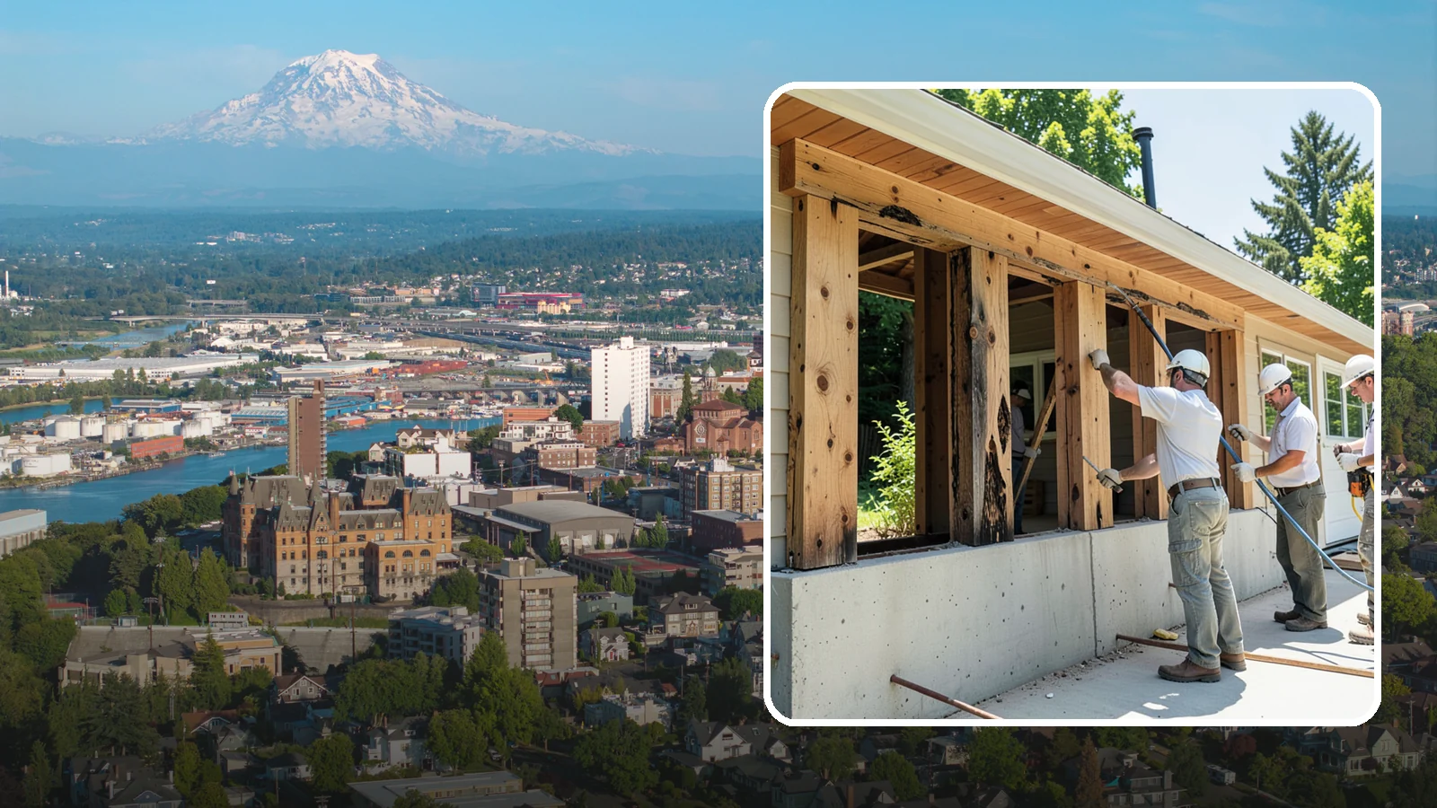 Dry Rot Repair in Tacoma, Pierce County, WA - Expert dry rot repair that removes decay and restores the strength of affected wood.
