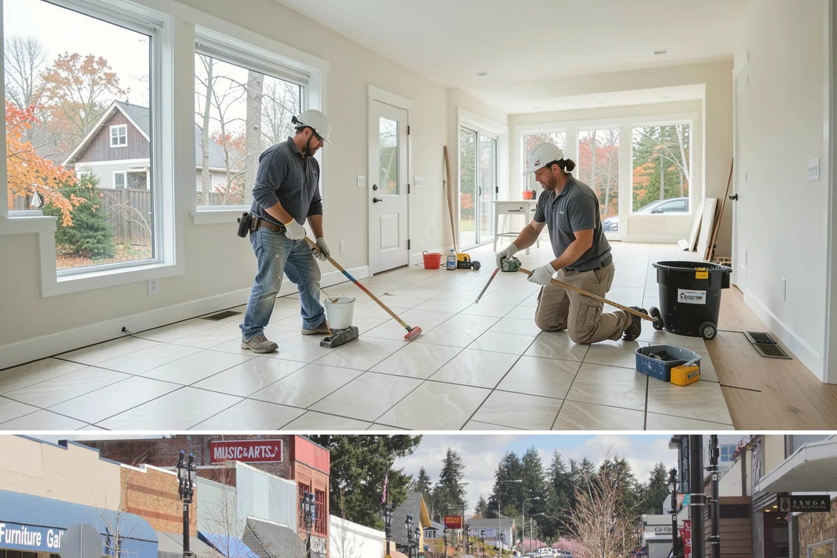 Drywall Finishing in Bothell, King County, WA - Finishing is interior work handled comfortably in any season, including the long Pacific Northwest winter.