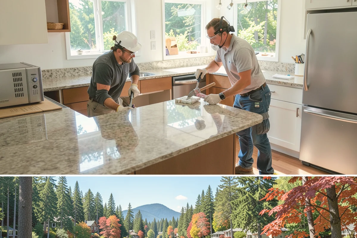 Drywall Finishing in Covington, King County, WA - Finishing is interior work handled comfortably in any season, including the long Pacific Northwest winter.