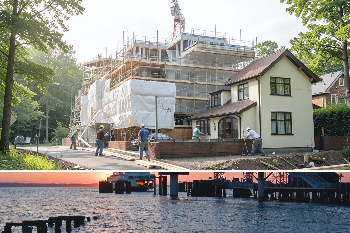 Drywall Finishing in Edmonds, Snohomish County, WA - Finishing is interior work handled comfortably in any season, including the long Pacific Northwest winter.