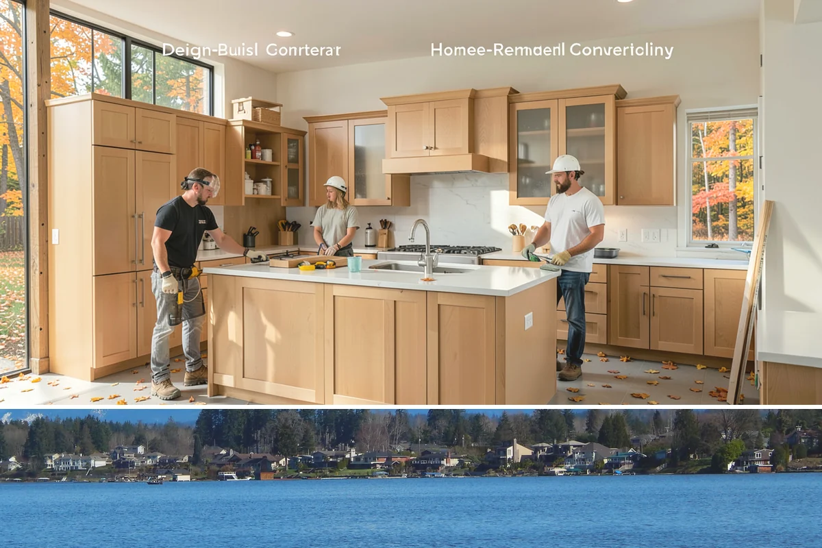 Drywall Finishing in Lake Stevens, Snohomish County, WA - Finishing is interior work handled comfortably in any season, including the long Pacific Northwest winter.