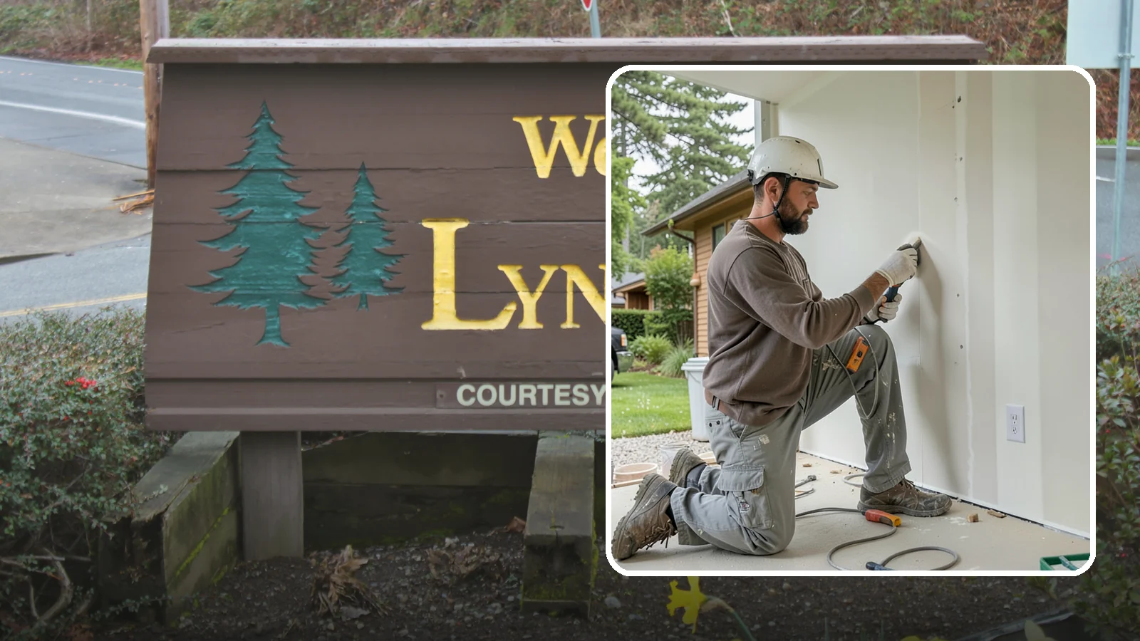 Drywall Finishing in Lynnwood, Snohomish County, WA - Drywall finishing tapes, muds, and sands hung board to a smooth, paint-ready surface.