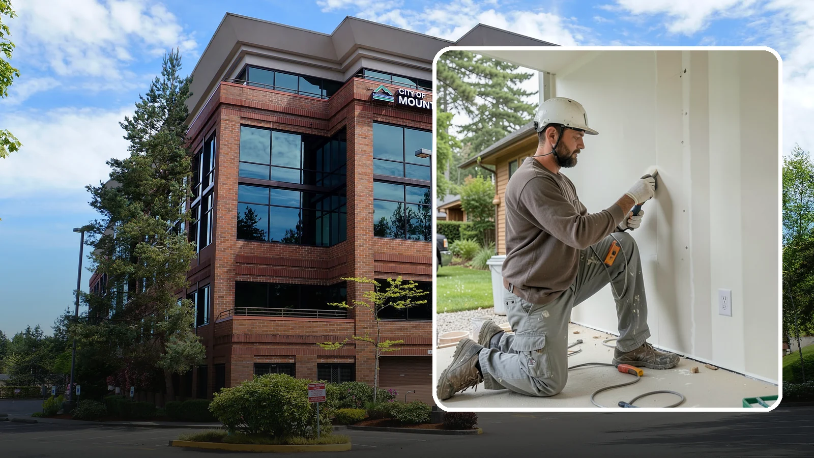 Drywall Finishing in Mountlake Terrace, Snohomish County, WA - Drywall finishing tapes, muds, and sands hung board to a smooth, paint-ready surface.