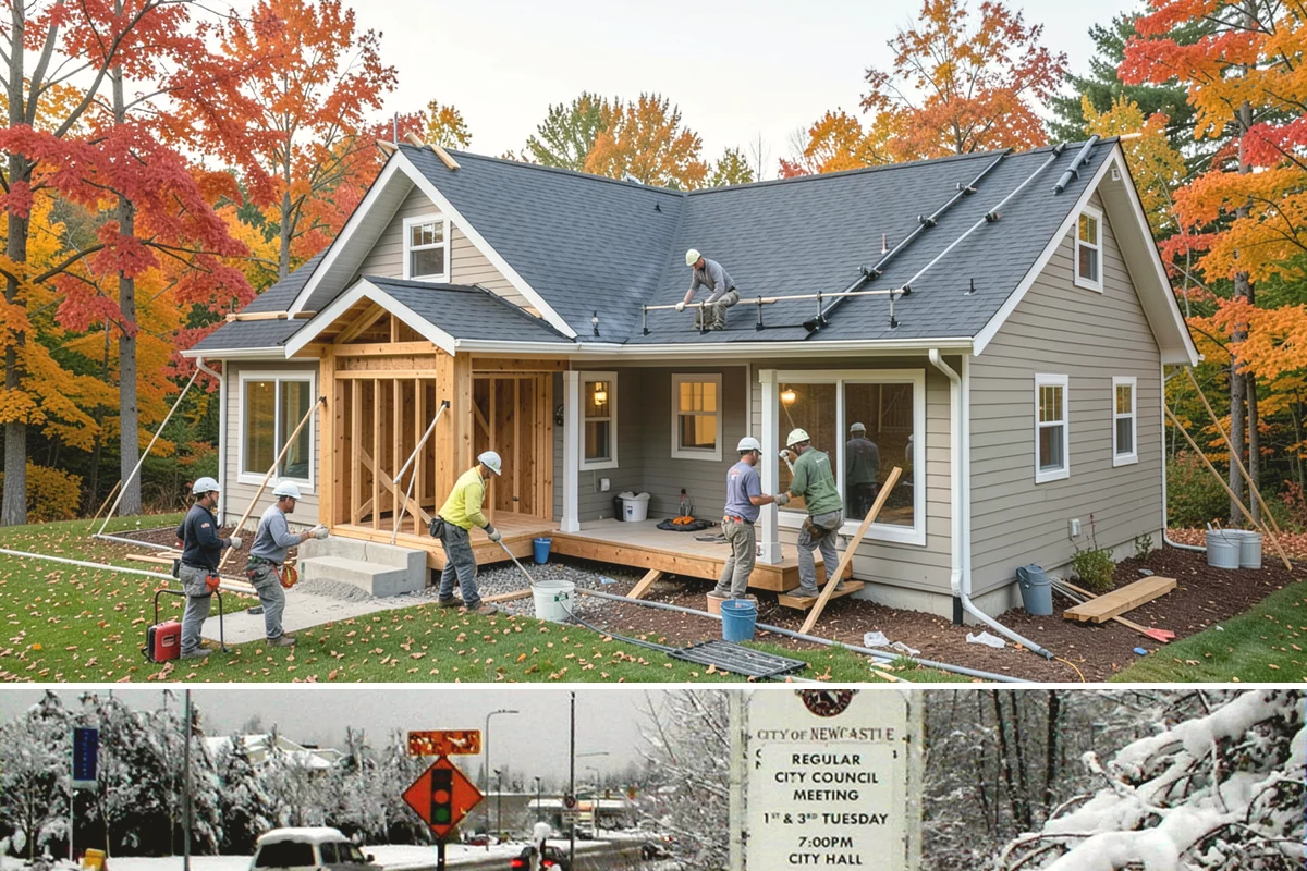Drywall Finishing in Newcastle, King County, WA - Finishing is interior work handled comfortably in any season, including the long Pacific Northwest winter.