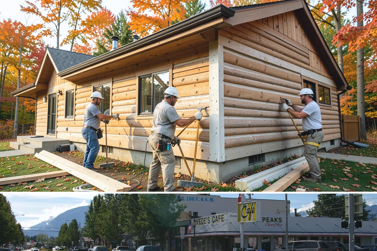 Drywall Finishing in North Bend, King County, WA - Finishing is interior work handled comfortably in any season, including the long Pacific Northwest winter.