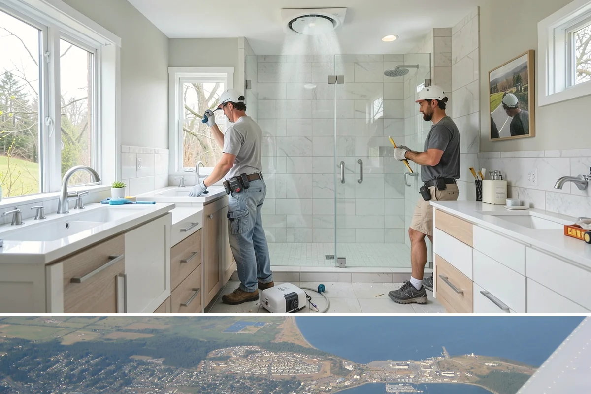 Drywall Finishing in Oak Harbor, Island County, WA - Finishing is interior work handled comfortably in any season, including the long Pacific Northwest winter.