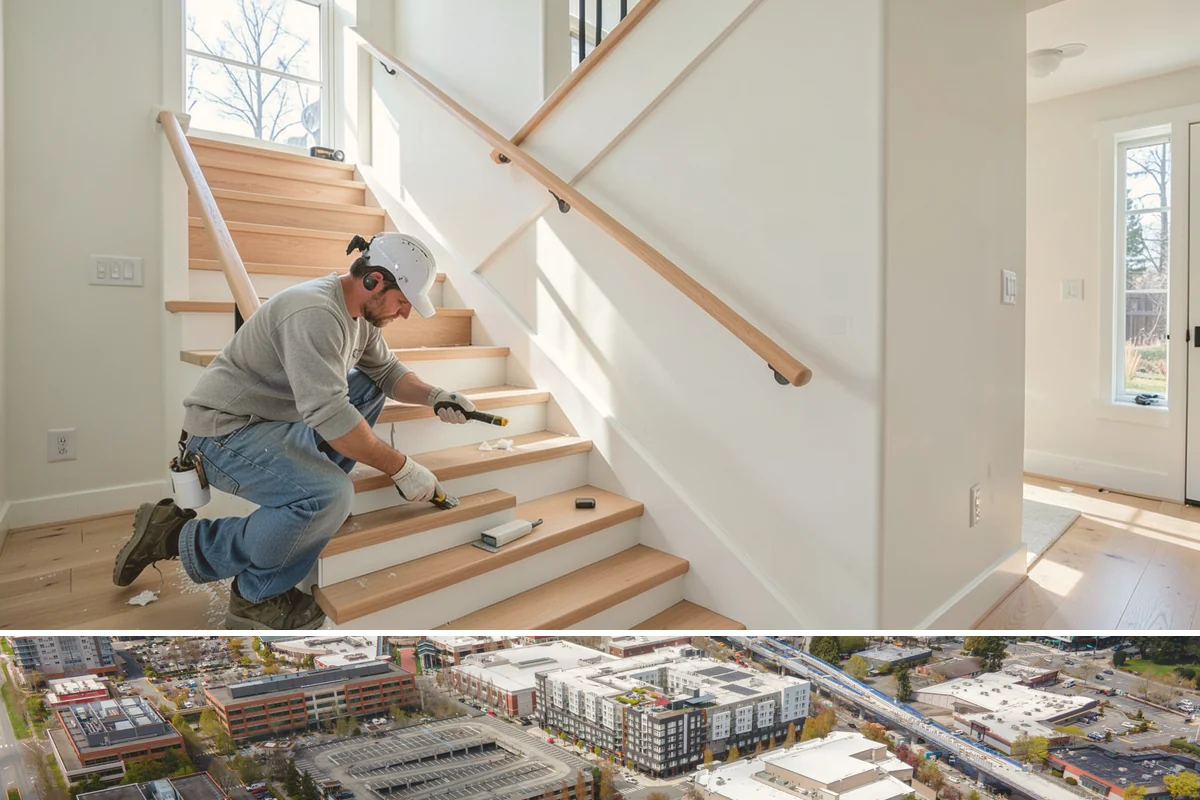 Drywall Finishing in Redmond, King County, WA - Finishing is interior work handled comfortably in any season, including the long Pacific Northwest winter.