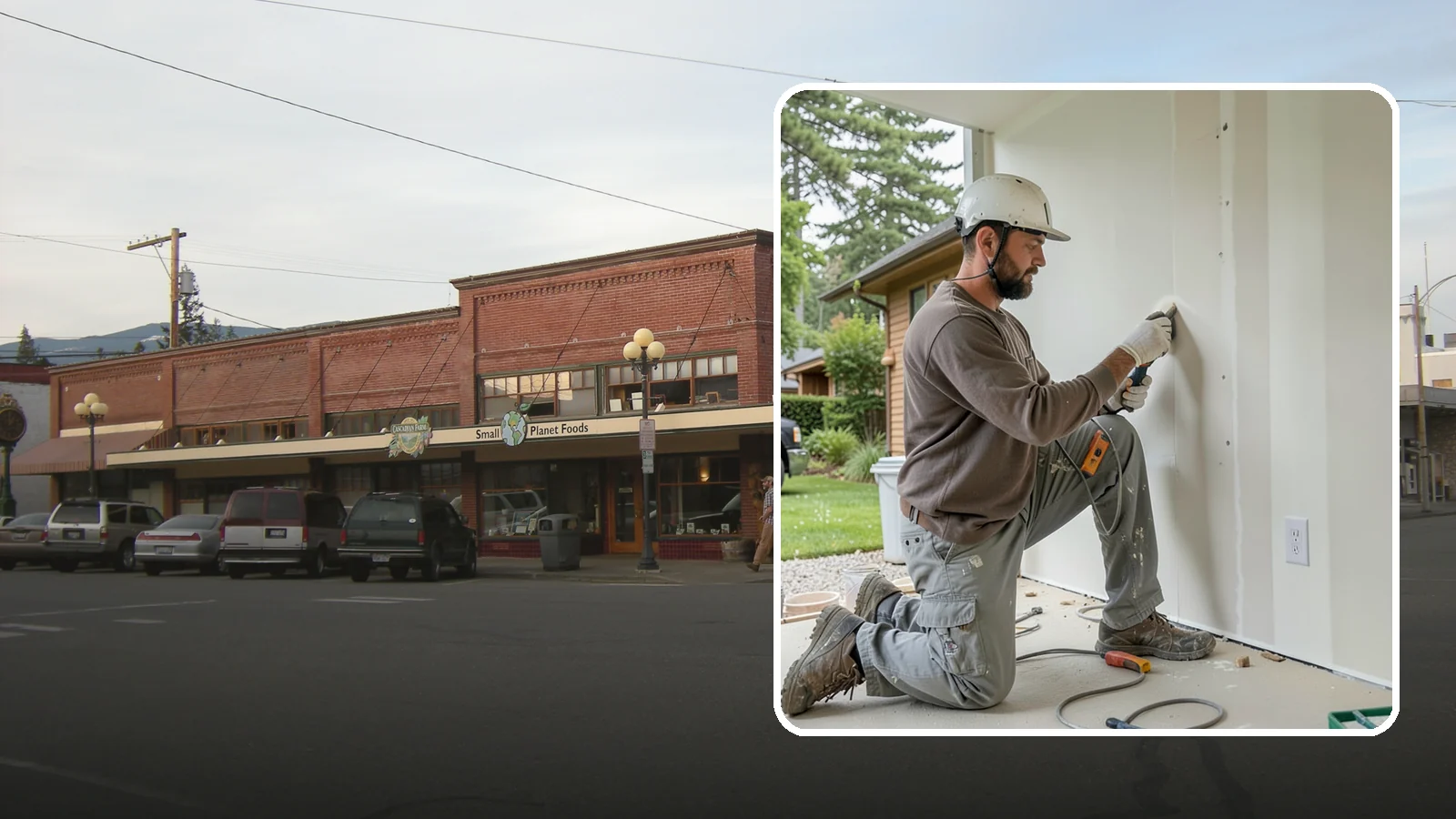 Drywall Finishing in Sedro-Woolley, Skagit County, WA - Drywall finishing tapes, muds, and sands hung board to a smooth, paint-ready surface.