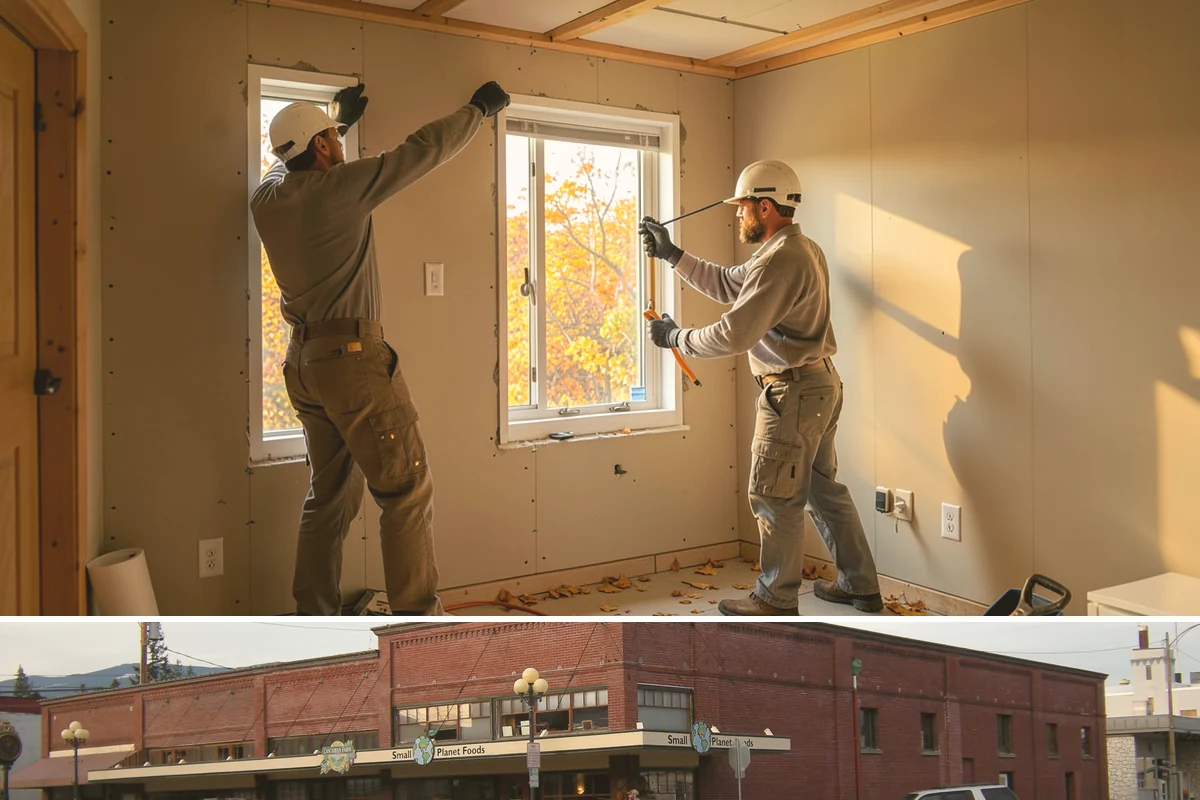 Drywall Finishing in Sedro-Woolley, Skagit County, WA - Finishing is interior work handled comfortably in any season, including the long Pacific Northwest winter.