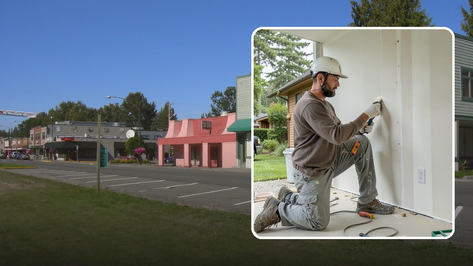 Drywall Finishing in Snoqualmie, King County, WA - Drywall finishing tapes, muds, and sands hung board to a smooth, paint-ready surface.