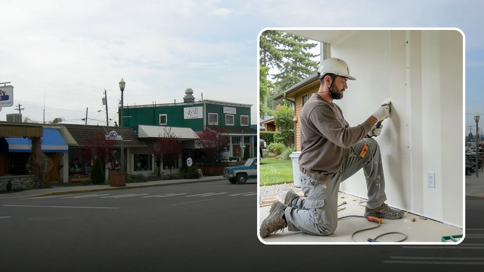 Drywall Finishing in Stanwood, Snohomish County, WA - Drywall finishing tapes, muds, and sands hung board to a smooth, paint-ready surface.