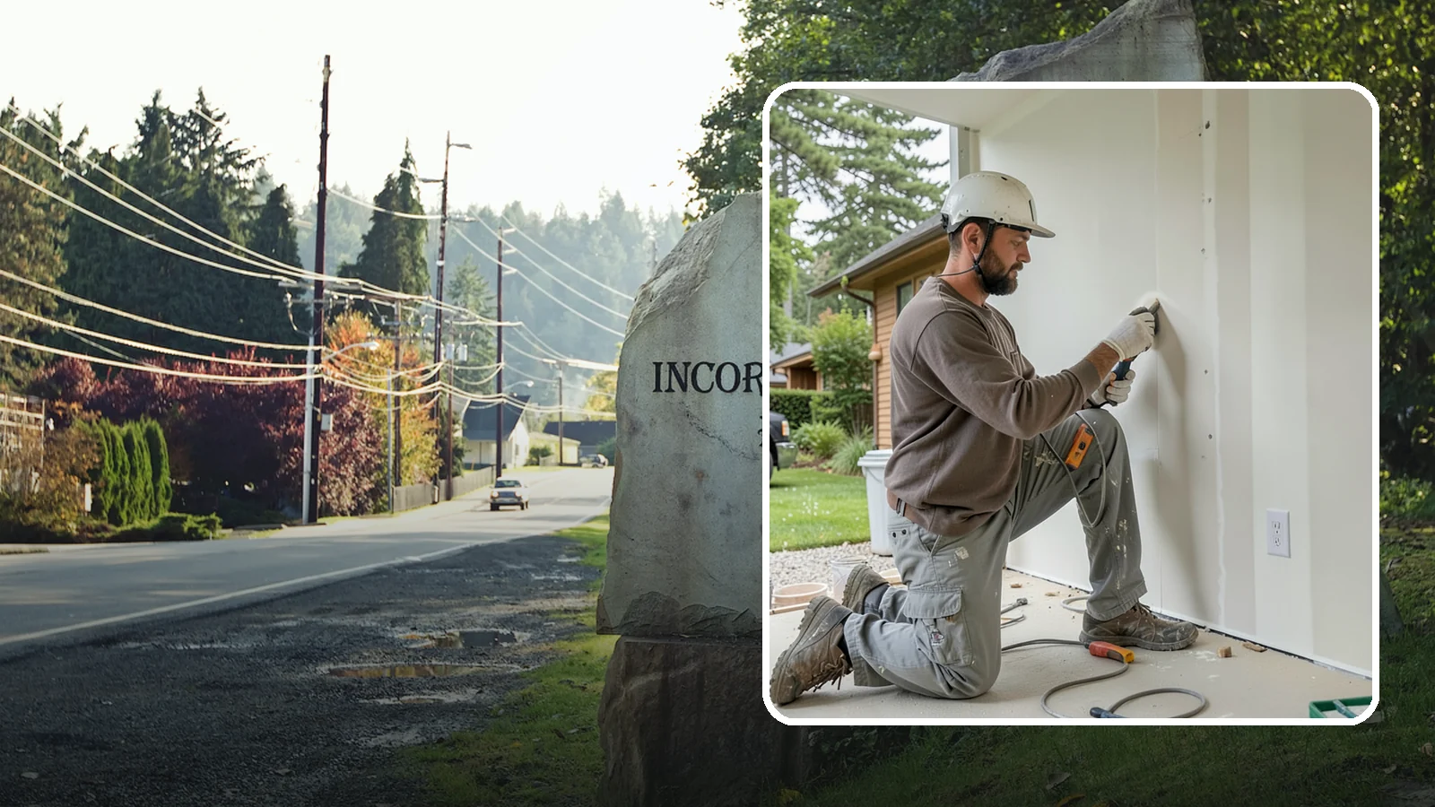 Drywall Finishing in Wilkeson, Pierce County, WA - Drywall finishing tapes, muds, and sands hung board to a smooth, paint-ready surface.