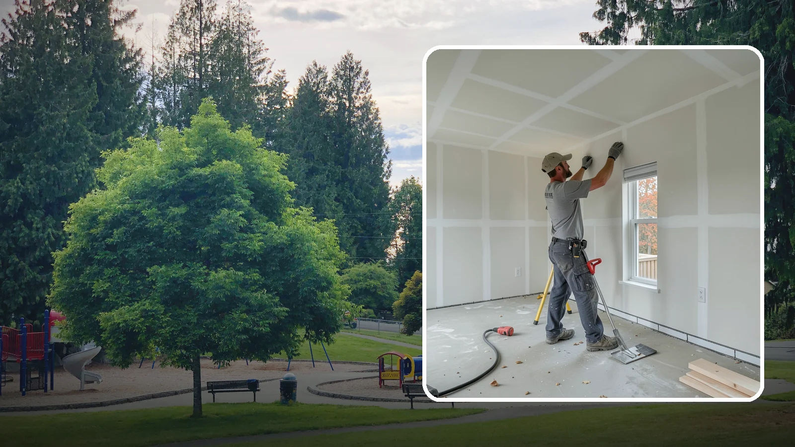 Drywall Installation in Bonney Lake, Pierce County, WA - Drywall installation hangs and prepares new wallboard for smooth, finished walls and ceilings.