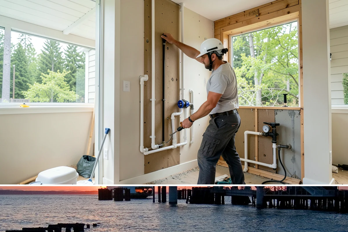 Drywall Installation in Edmonds, Snohomish County, WA - Drywall installation is indoor work performed year-round, making it a solid winter project in our rainy climate.