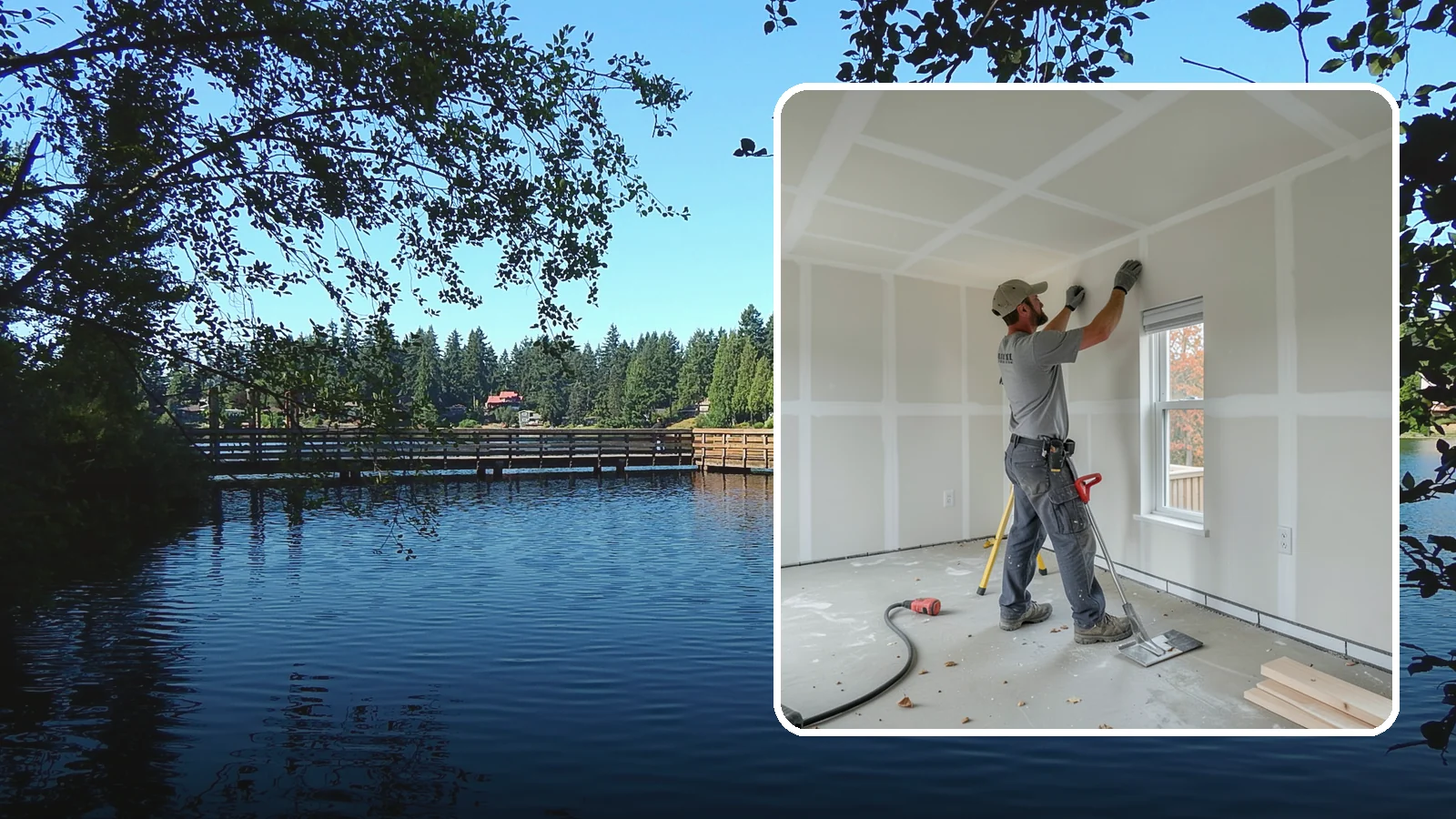 Drywall Installation in Federal Way, King County, WA - Drywall installation hangs and prepares new wallboard for smooth, finished walls and ceilings.
