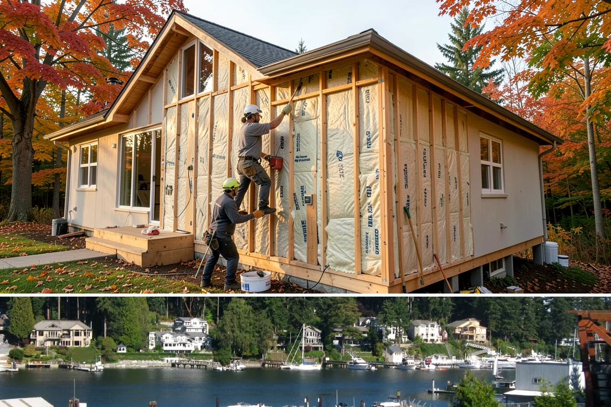 Drywall Installation in Gig Harbor, Pierce County, WA - Drywall installation is indoor work performed year-round, making it a solid winter project in our rainy climate.