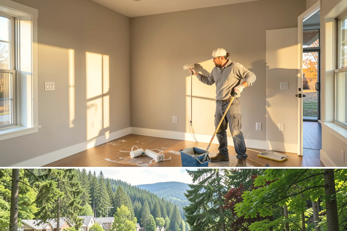 Drywall Installation in Lake Forest Park, King County, WA - Drywall installation is indoor work performed year-round, making it a solid winter project in our rainy climate.
