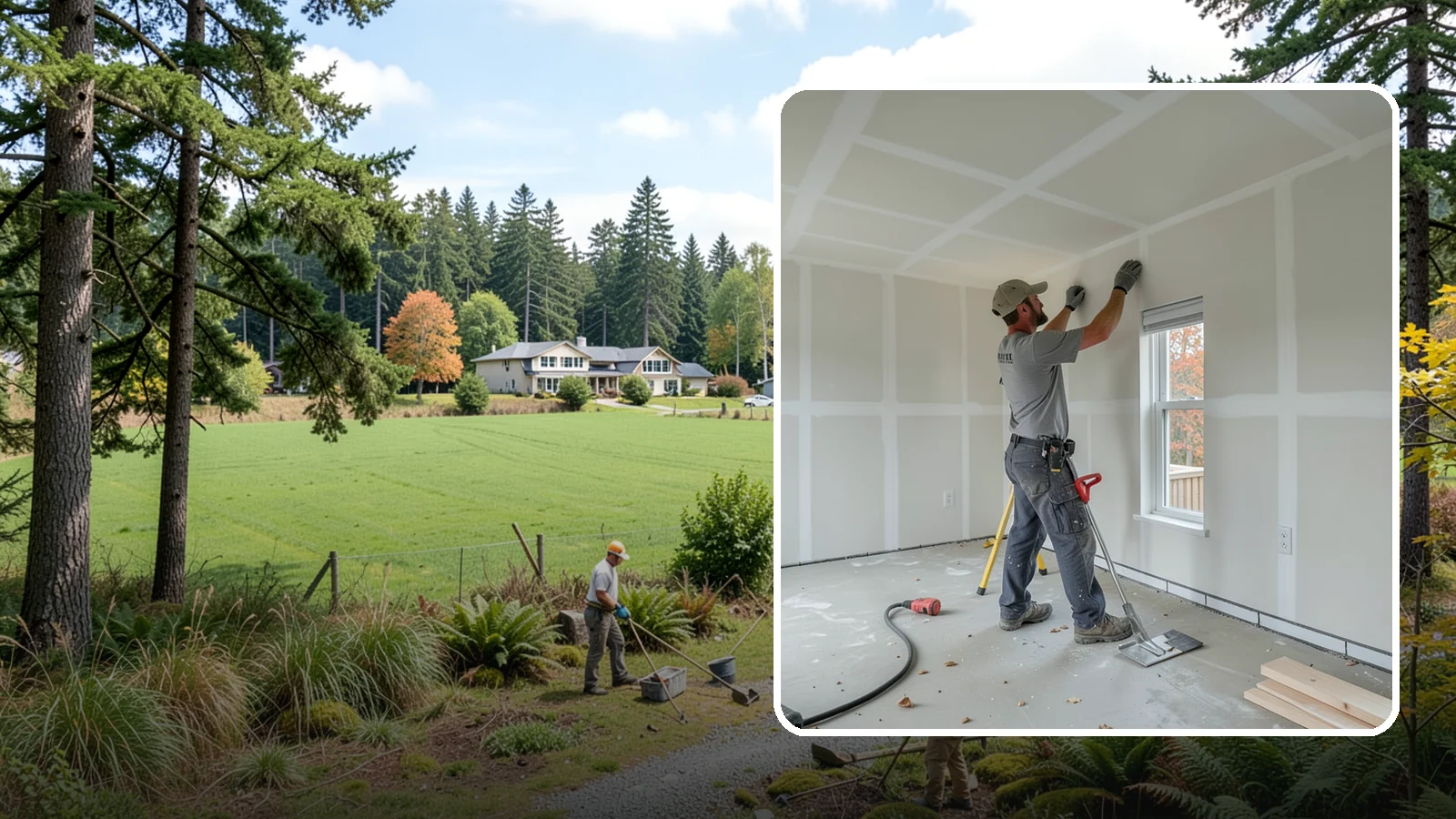 Drywall Installation in Lyman, Skagit County, WA - Drywall installation hangs and prepares new wallboard for smooth, finished walls and ceilings.