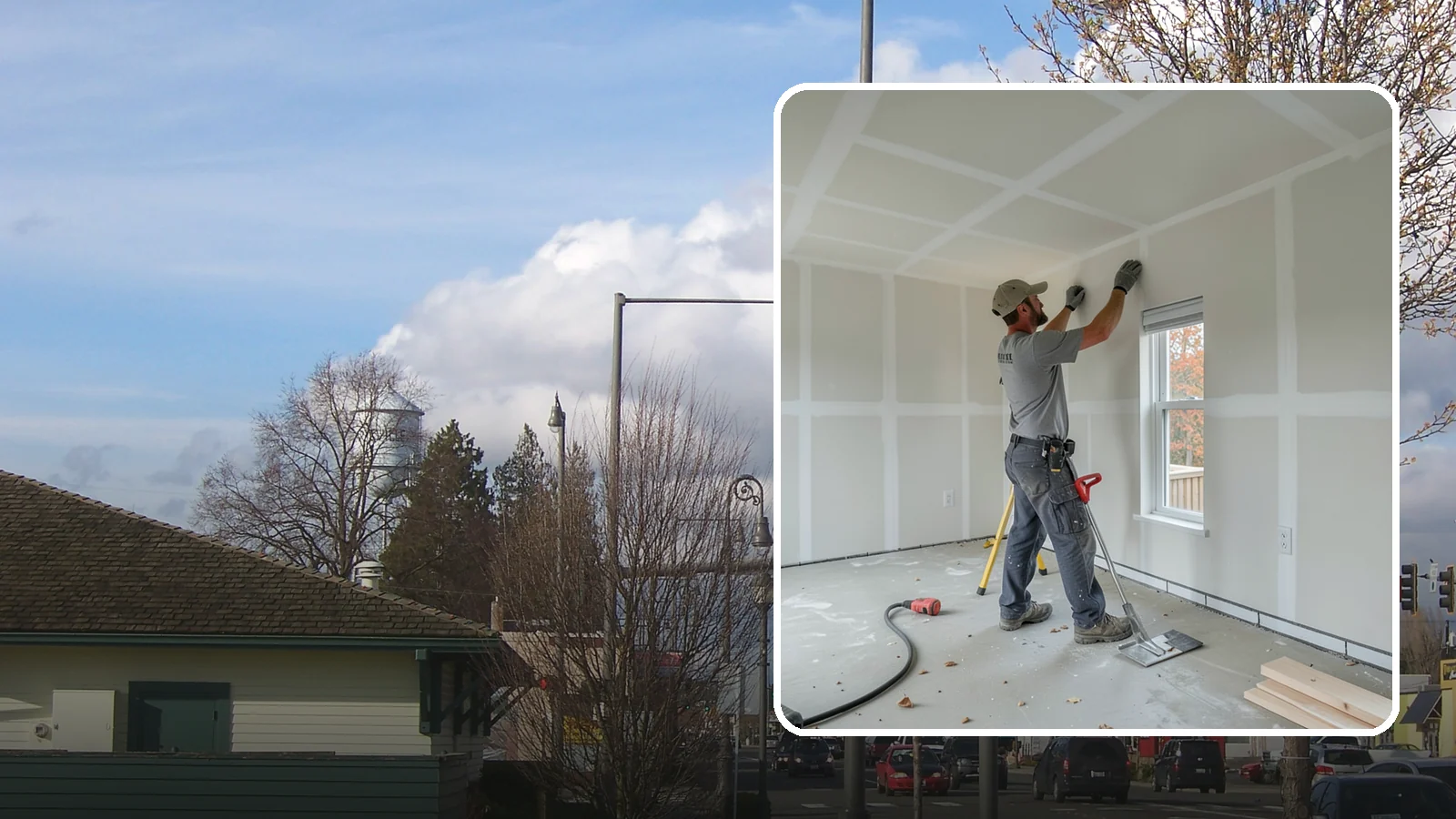 Drywall Installation in Marysville, Snohomish County, WA - Drywall installation hangs and prepares new wallboard for smooth, finished walls and ceilings.