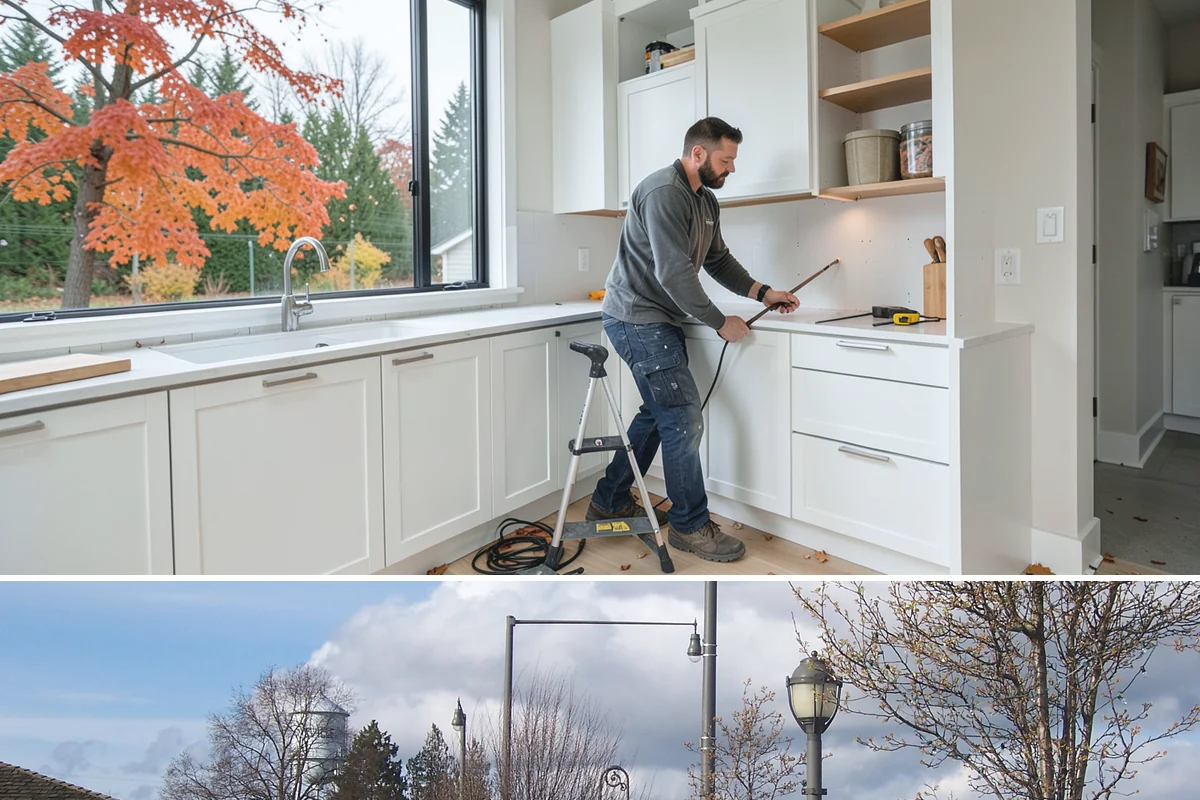 Drywall Installation in Marysville, Snohomish County, WA - Drywall installation is indoor work performed year-round, making it a solid winter project in our rainy climate.