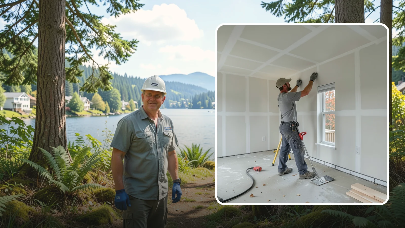 Drywall Installation in Milton, King County, WA - Drywall installation hangs and prepares new wallboard for smooth, finished walls and ceilings.