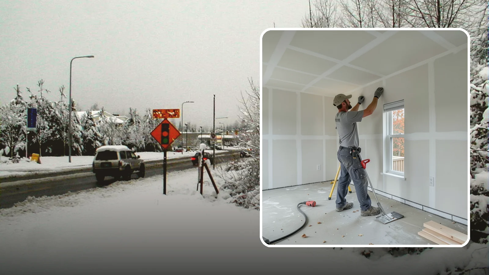 Drywall Installation in Newcastle, King County, WA - Drywall installation hangs and prepares new wallboard for smooth, finished walls and ceilings.