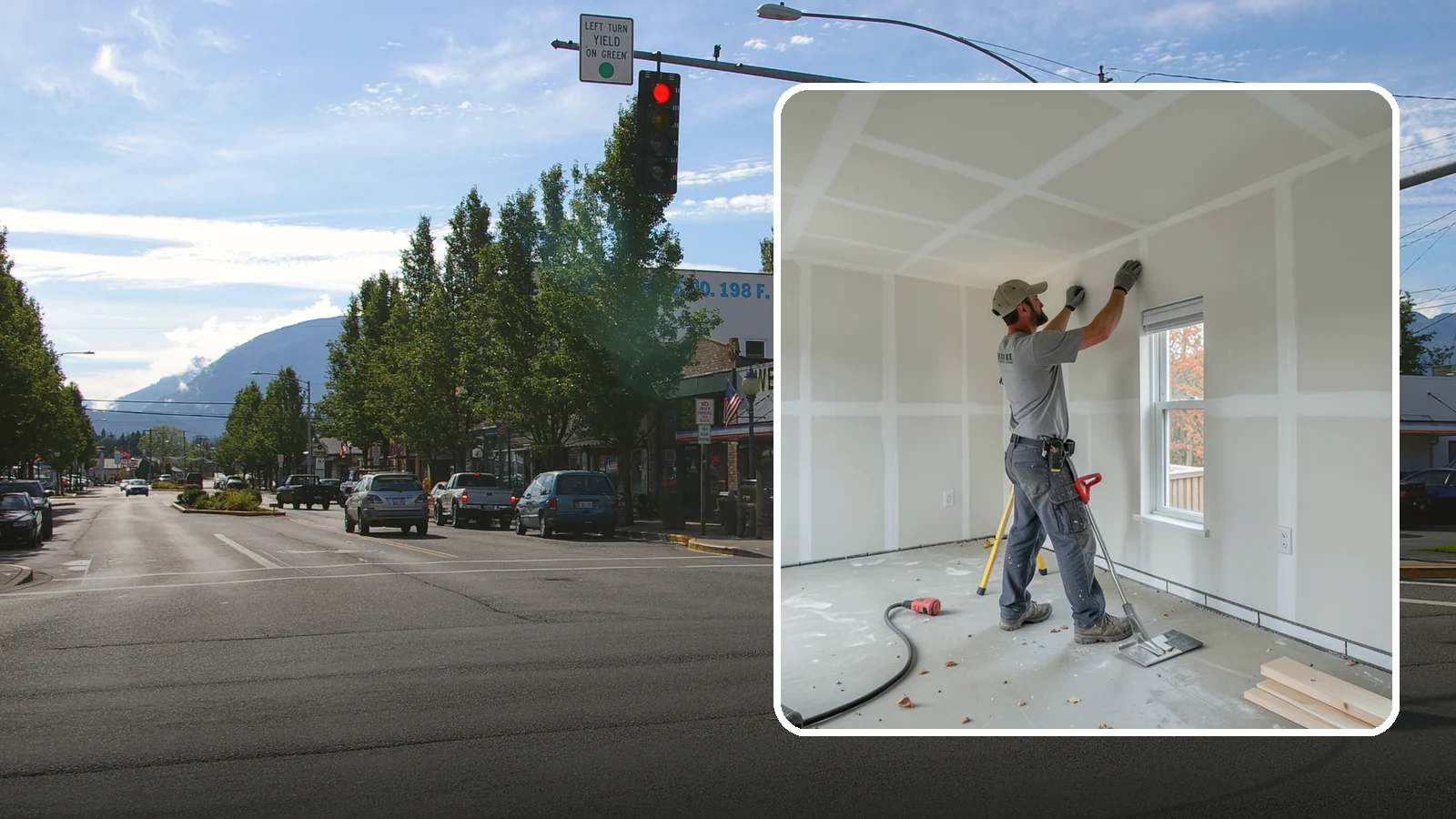 Drywall Installation in North Bend, King County, WA - Drywall installation hangs and prepares new wallboard for smooth, finished walls and ceilings.