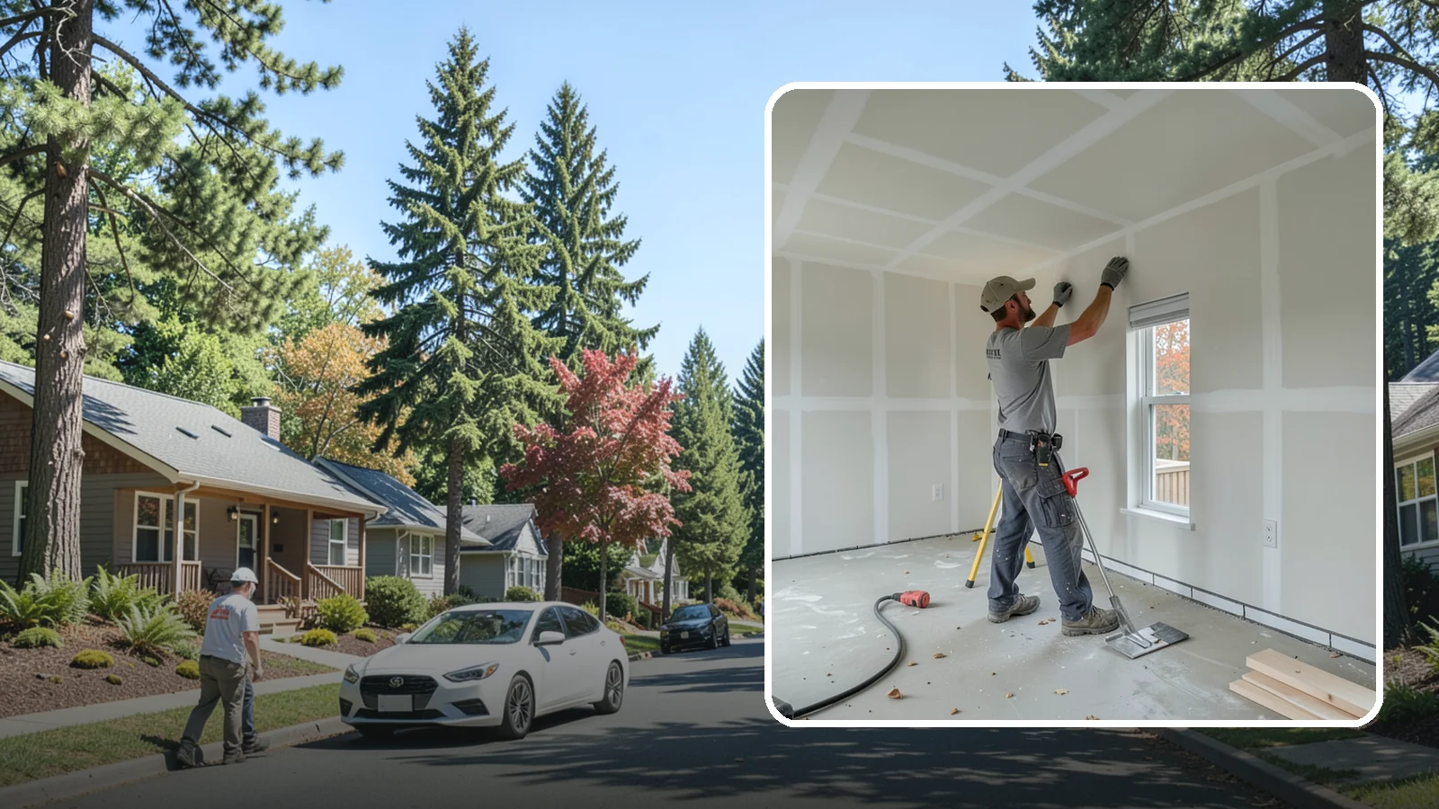 Drywall Installation in Orting, Pierce County, WA - Drywall installation hangs and prepares new wallboard for smooth, finished walls and ceilings.
