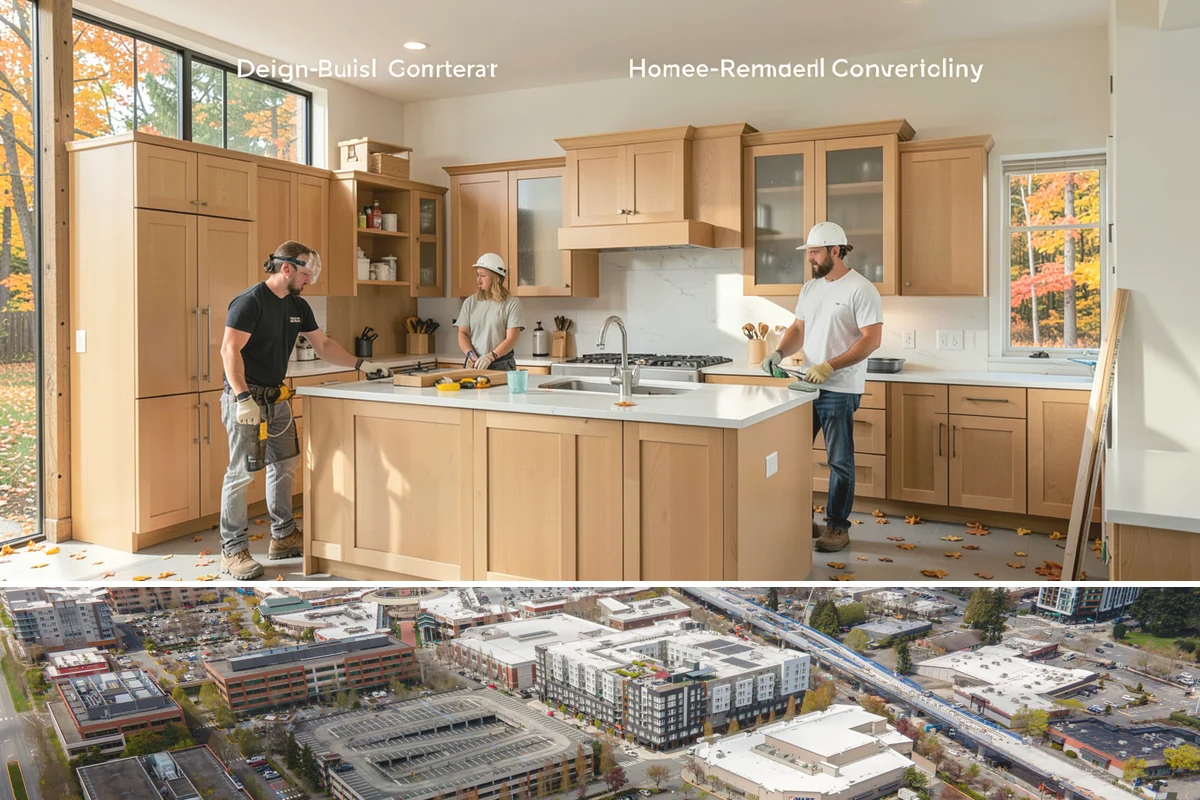 Drywall Installation in Redmond, King County, WA - Drywall installation is indoor work performed year-round, making it a solid winter project in our rainy climate.