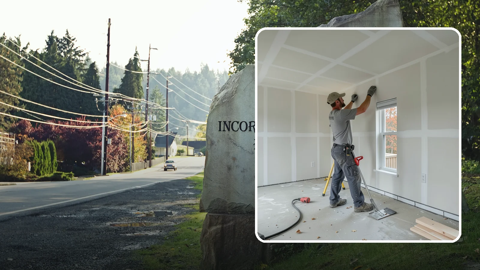 Drywall Installation in Wilkeson, Pierce County, WA - Drywall installation hangs and prepares new wallboard for smooth, finished walls and ceilings.