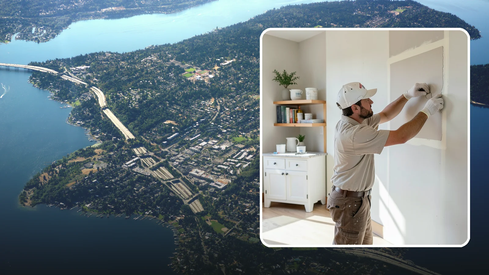Drywall Patching in Mercer Island, King County, WA - Drywall patching fills holes and dings quickly to restore a clean, even wall.