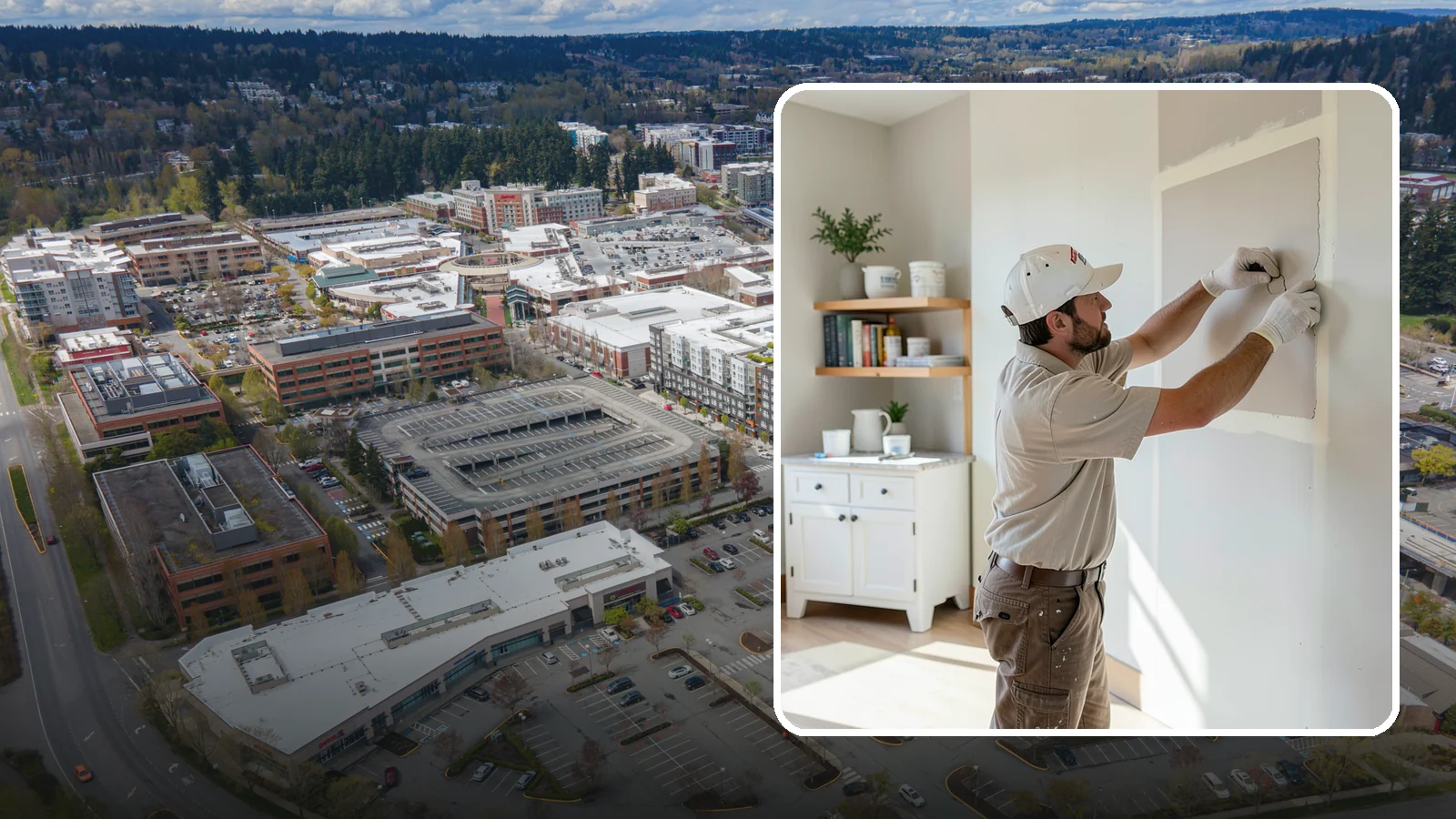 Drywall Patching in Redmond, King County, WA - Drywall patching fills holes and dings quickly to restore a clean, even wall.