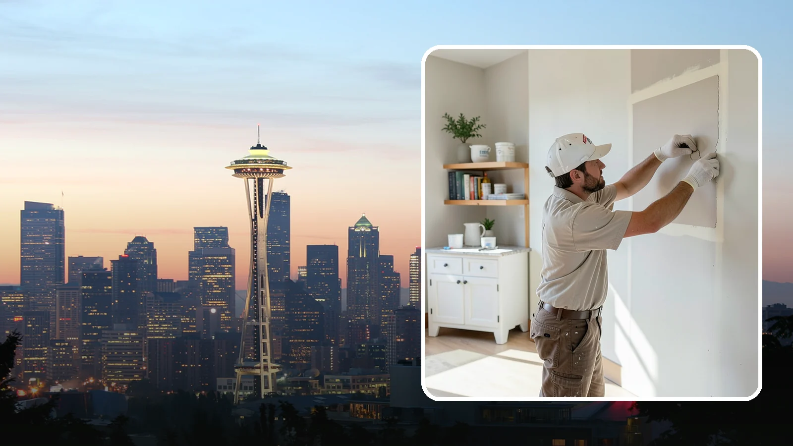 Drywall Patching in Seattle, King County, WA - Drywall patching fills holes and dings quickly to restore a clean, even wall.