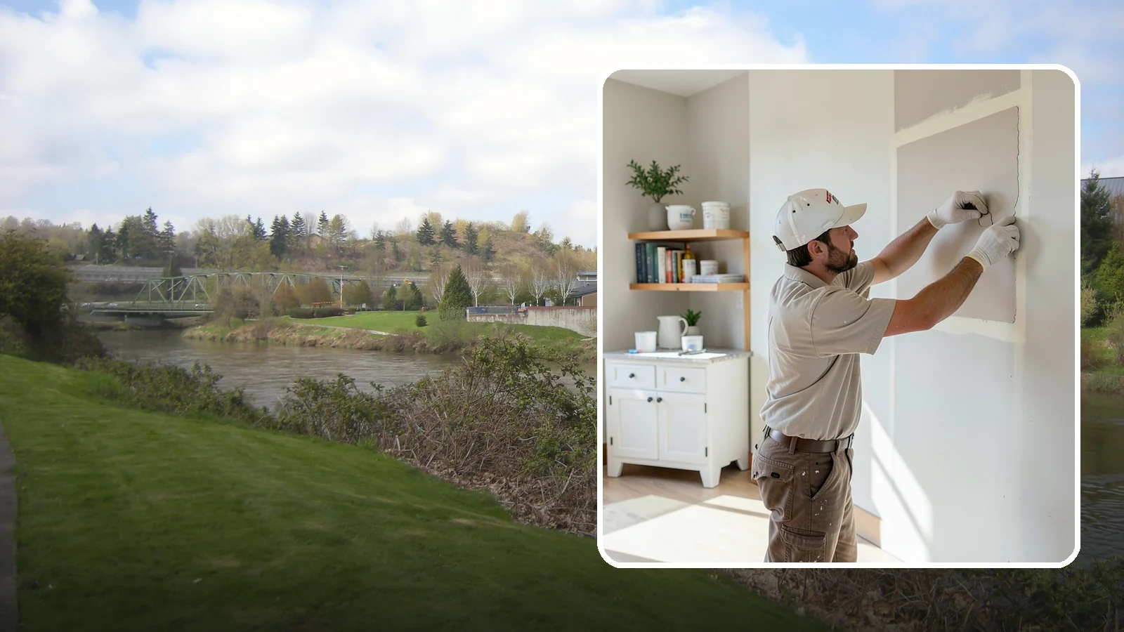 Drywall Patching in Tukwila, King County, WA - Drywall patching fills holes and dings quickly to restore a clean, even wall.