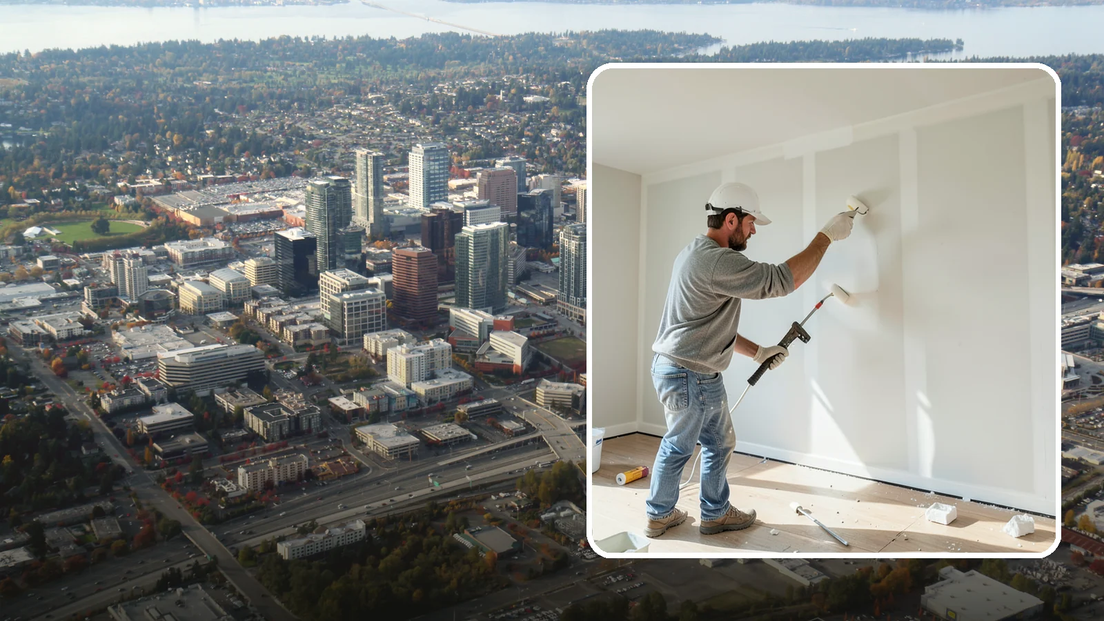 Drywall Priming in Bellevue, King County, WA - Drywall priming seals new or repaired wallboard so topcoats go on evenly and adhere for years.