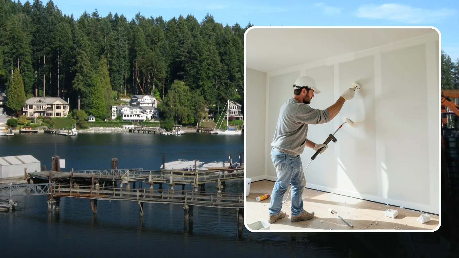 Drywall Priming in Gig Harbor, Pierce County, WA - Drywall priming seals new or repaired wallboard so topcoats go on evenly and adhere for years.