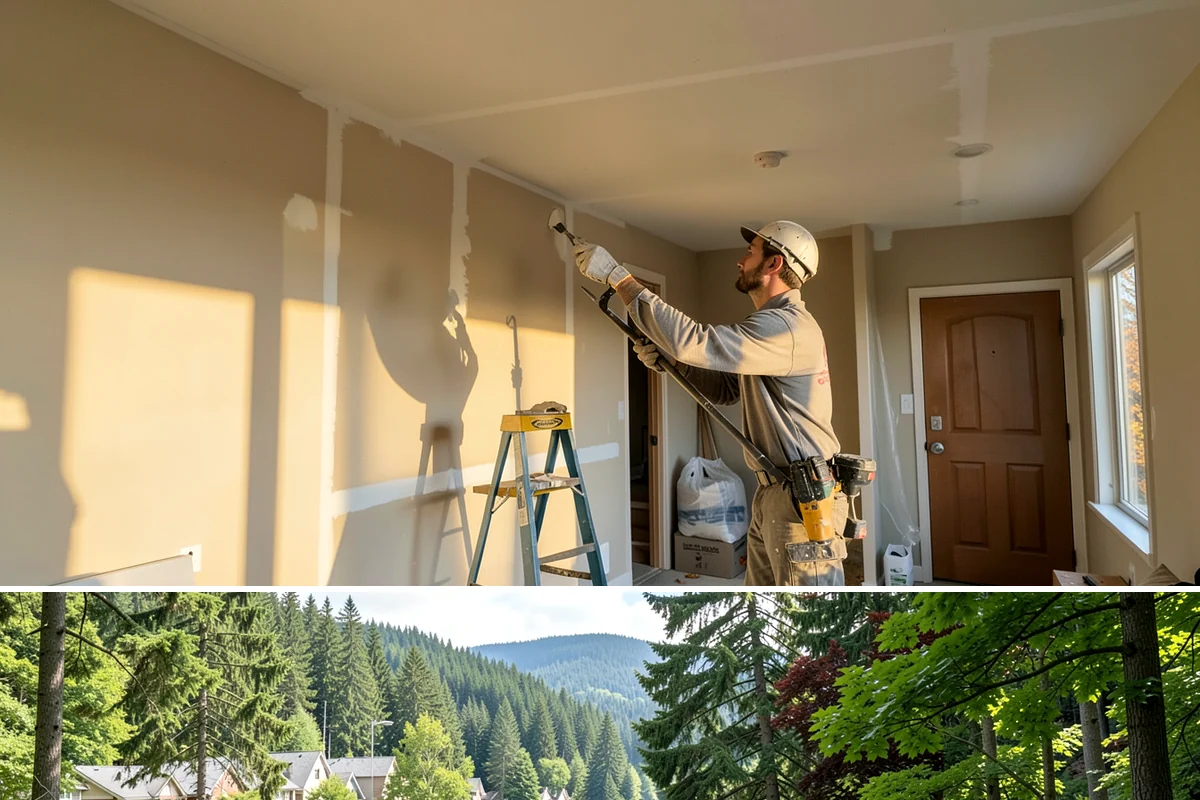 Drywall Priming in Lake Forest Park, King County, WA - Priming is interior work suited to every season, including the wet months when finish schedules stay busy.