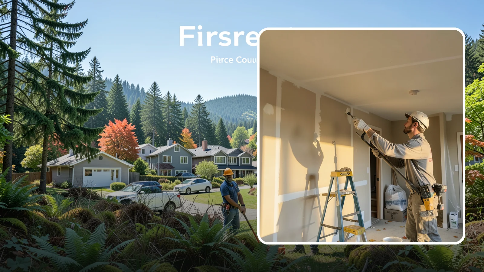 Drywall Repair in Fircrest, Pierce County, WA - Drywall repair fixes holes, cracks, and damage to restore smooth, seamless walls.