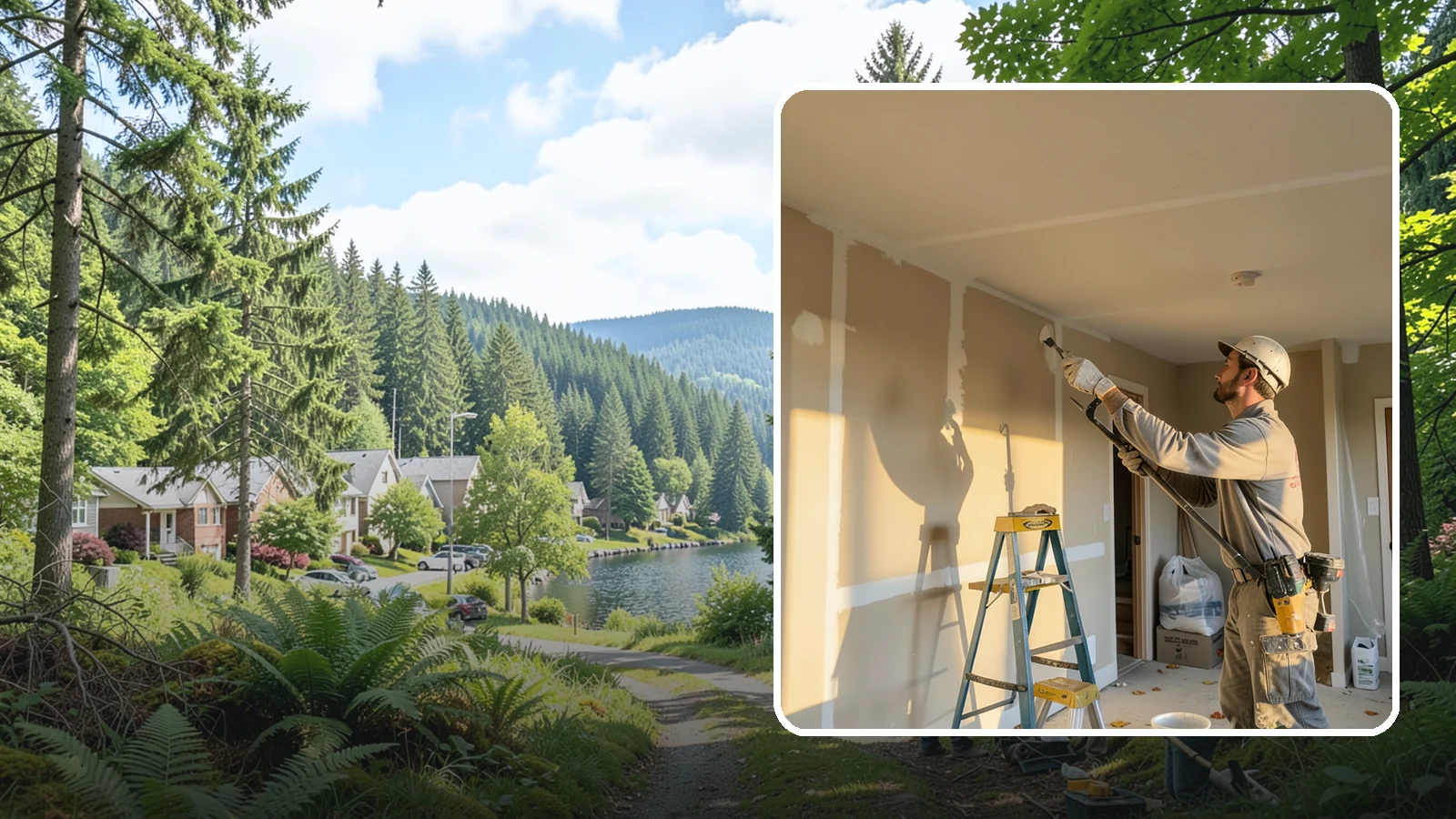Drywall Repair in Lake Forest Park, King County, WA - Drywall repair fixes holes, cracks, and damage to restore smooth, seamless walls.