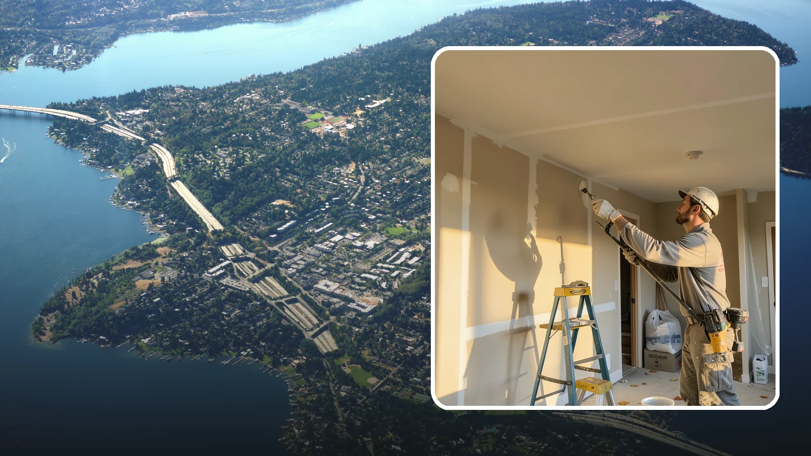 Drywall Repair in Mercer Island, King County, WA - Drywall repair fixes holes, cracks, and damage to restore smooth, seamless walls.