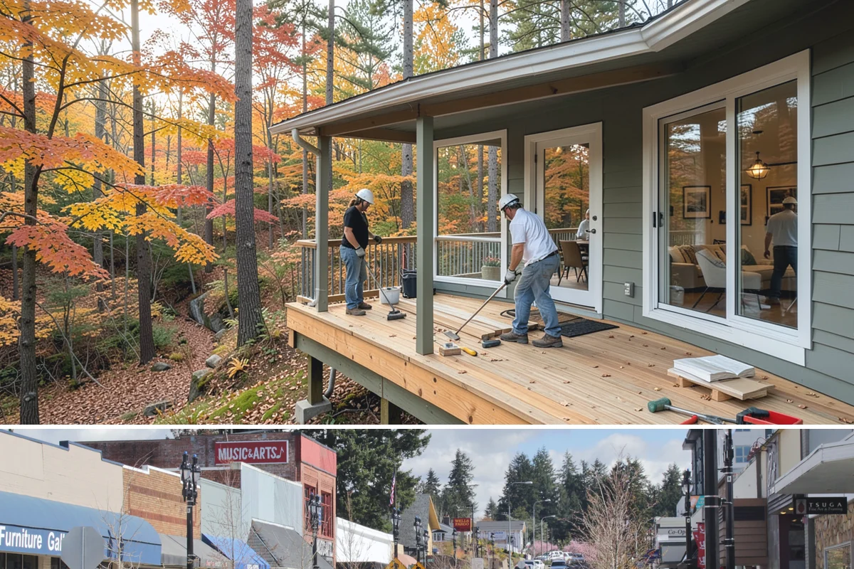 Drywall Taping & Mudding in Bothell, King County, WA - Taping and mudding is indoor work you can schedule any time, ideal for the rainy months.